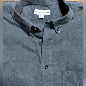 Cutter & Buck Men's Charcoal Button Down Shirt
